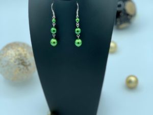 Boucles d’oreilles perles en verre